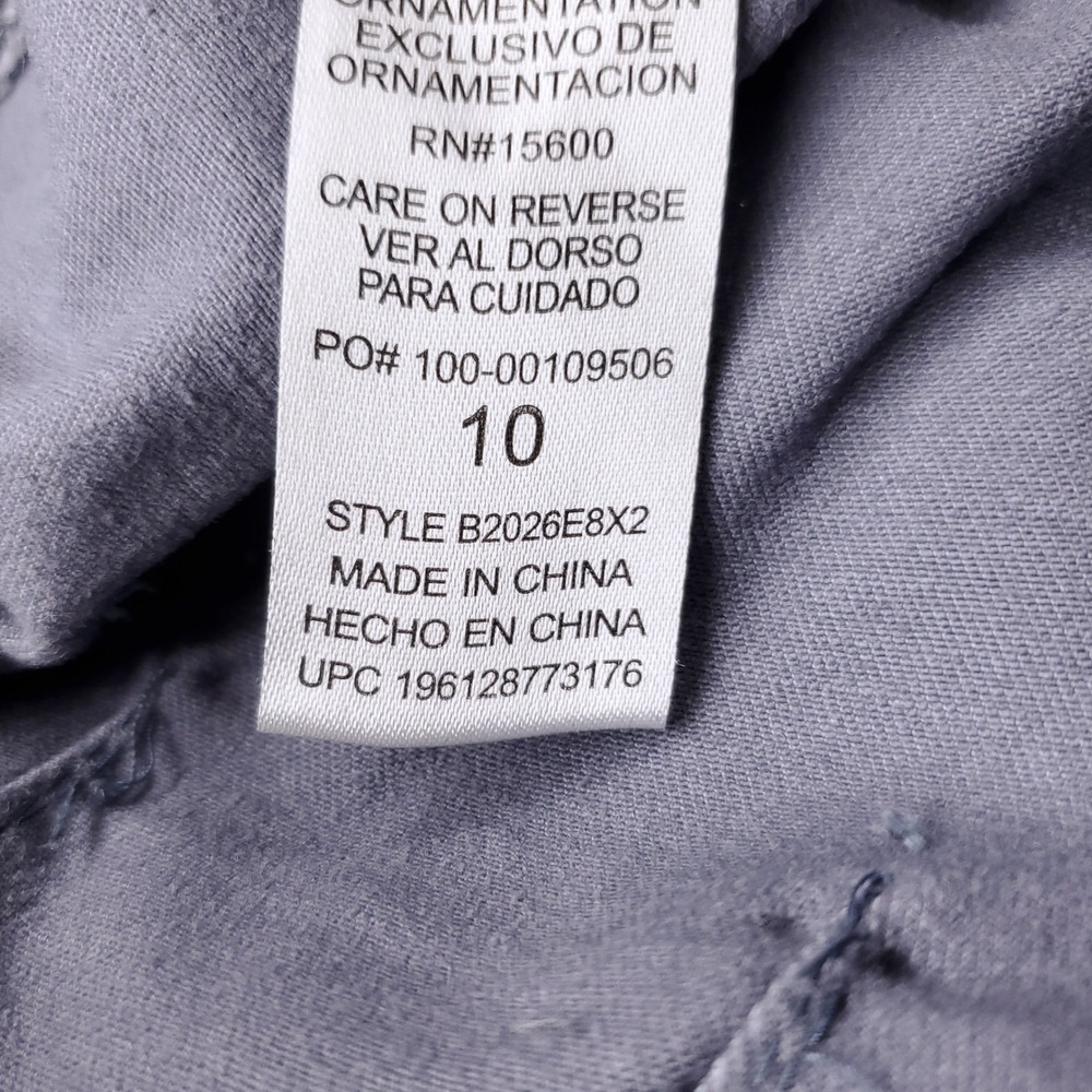 Democracy "Ab"solution Utility Cargo Pants Women 10 Gray Gorp Streetwear Tech - Picture 8 of 13